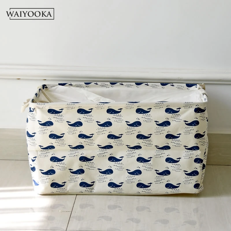 

Whale Pattern Large Laundry Basket Portable Dirty Hamper Big Capacity Foldable Storage Bag Picnic Baskets Kid Toy Gift Organizer