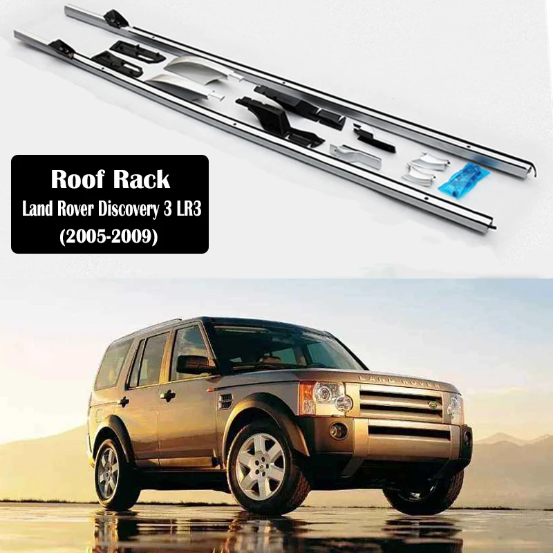 

Roof Rack For Land Rover Discovery 3 LR3 2005-2009 Racks Rails Bar Luggage Carrier Bars top Racks Rail Boxes Aluminum alloy