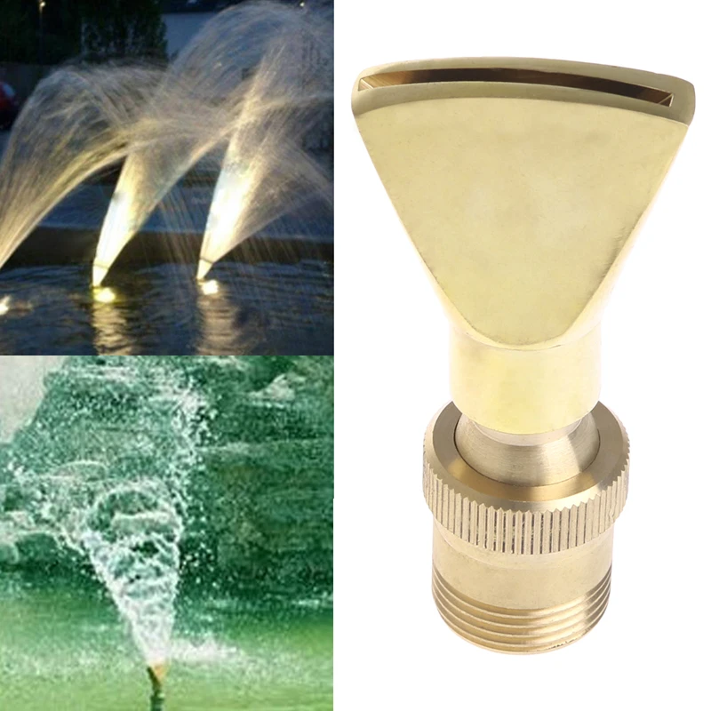 

1/2" DN15 3/4" DN20 Fan Shape Spring Fountain Pond Nozzle Sprinkler Spray Head-P101