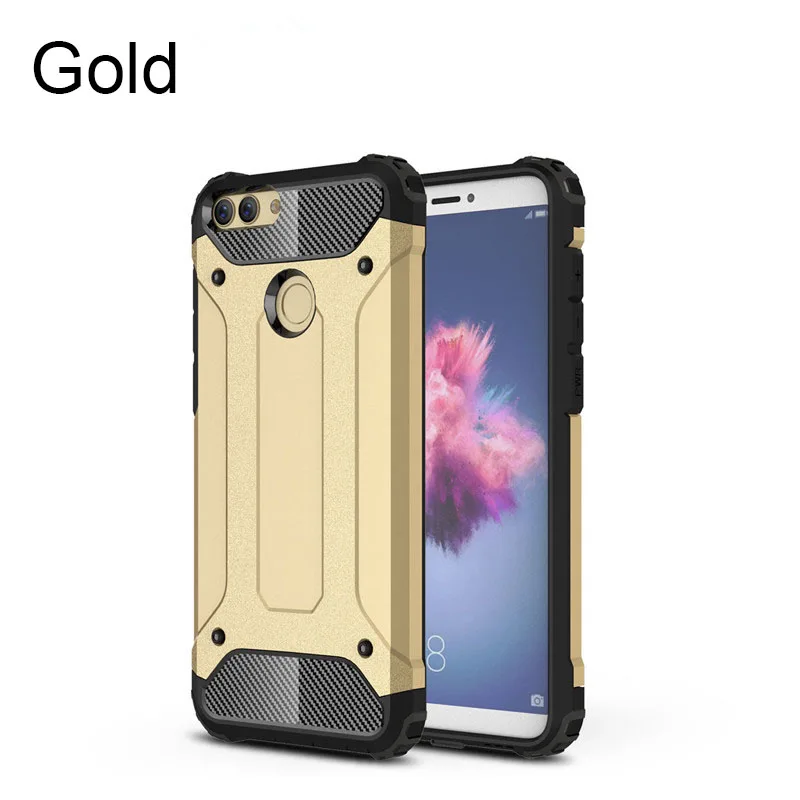YIESOM For Huawei P Smart Case Heavy Duty Dual Layer Armor Cases For Huawei P Smart Case For Huawei Enjoy 7S Cover Coque Capa (14)