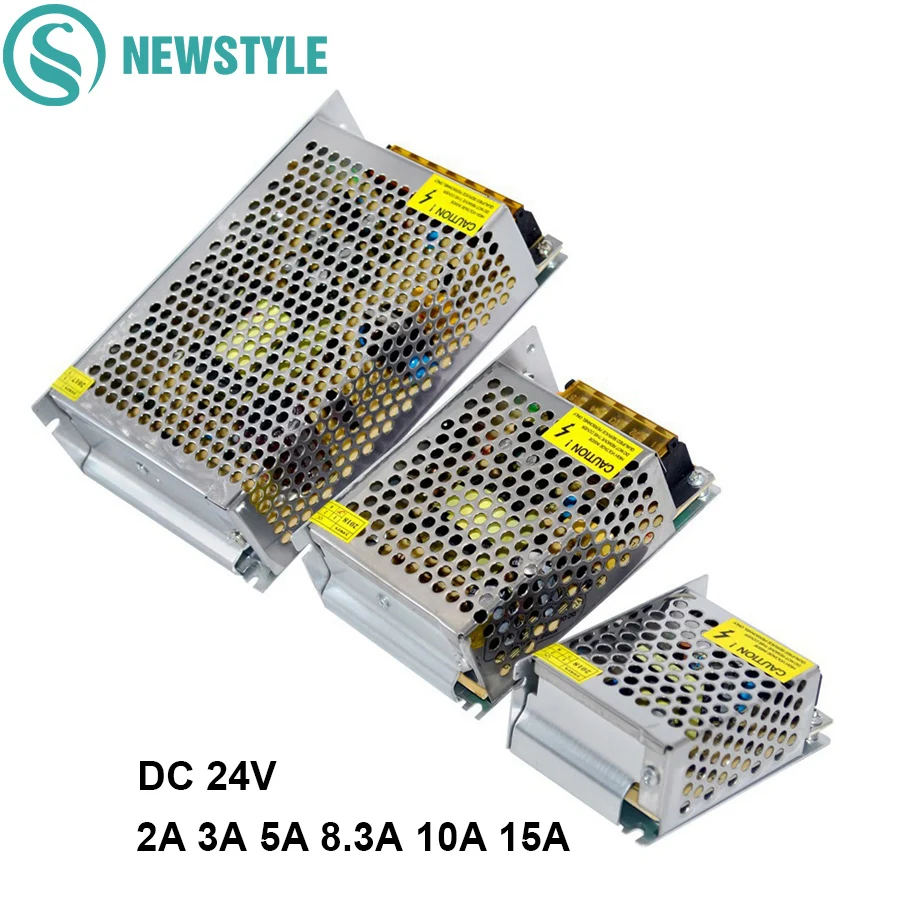 

LED Switch Power Supply AC100-240V to DC 24V 2A 3A 5A 8A 10A 15A LED Power Adapter Driver Transformer for LED Strips