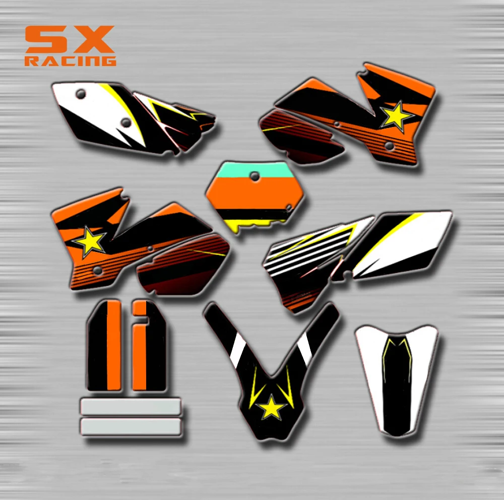 

Motorcycle Decals Customize Pattern Custom Made Stickers Set For KTM SX 125 250 450 525 EXC XC XCF XCW XCFW SXS SXF SMR OFF Road