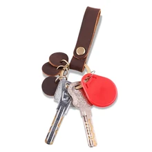 Высококачественный мужской брелок из натуральной кожи, брелок для ключей, Повседневный Ретро-крючок, брелок для ключей, Crazy Horse, Воловья кожа, брелок для автомобильных ключей