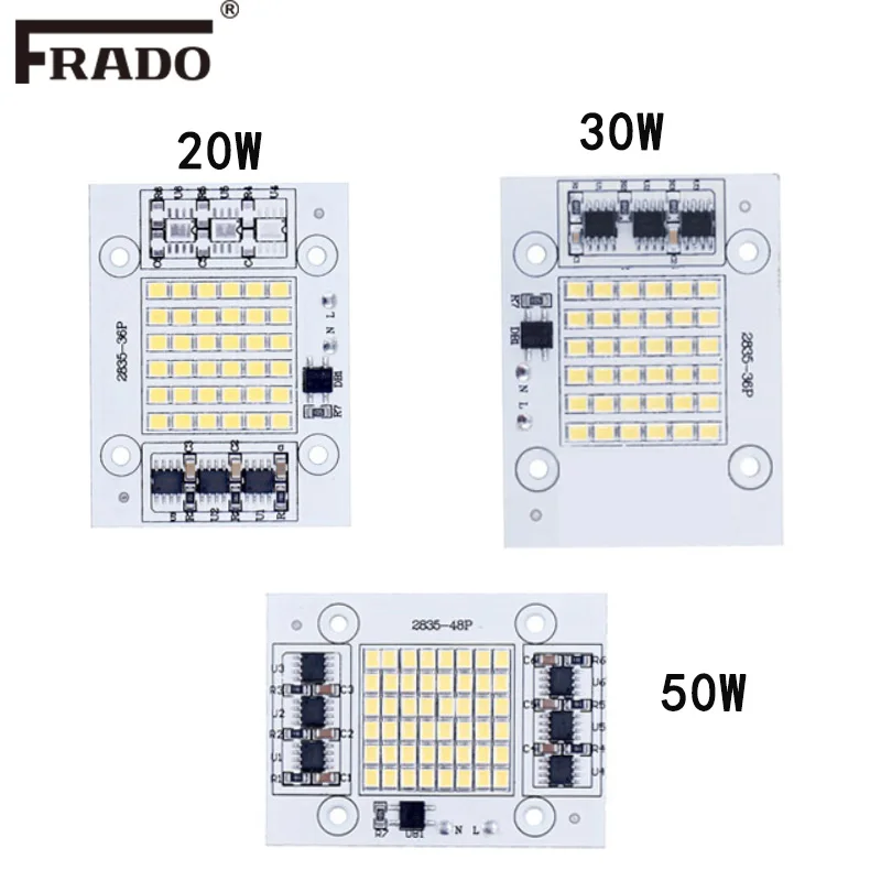 DIY светодиодный SMD чип лампа 20 Вт 30 50 светильник 185 В 240 220 вход непосредственно