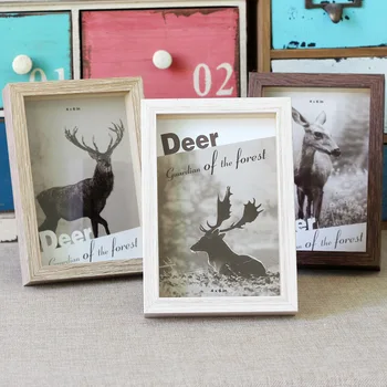 

Family Vintage Creative Gift Deer Photo Frame Set Home Resin Crafts Decoration Gift Photo Frame DIY Decoration Pictures Frames