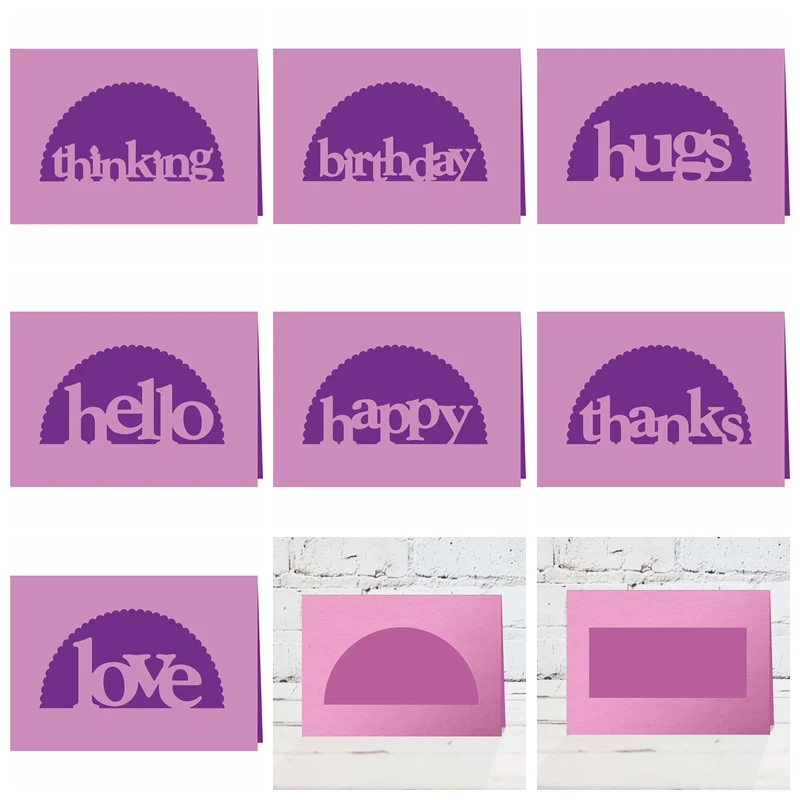 

Frame & Letter Words Metal Cutting Dies DIY Scrapbooking Album Paper Cards Embossing Crafts Template New 2019