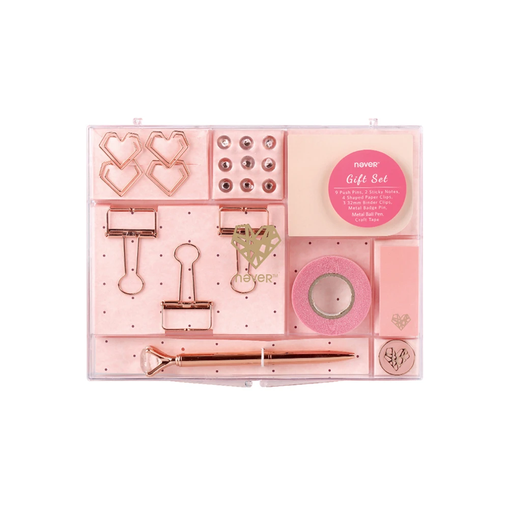 Rose Gold Stationery Kit For Office Supplies Kins Office Supplies Kins Stationery