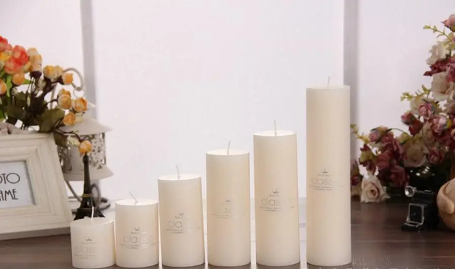5*10 см Бездымная цилиндрическая Ночная свеча домашние декоративные Романтические свадебные свечи