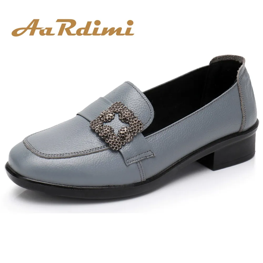 

2018 New Fashion Ladies Shoes Genuine Leather shoes women Spring and Autumn Women Flats Leisure Comfortable Oxfords Shoes
