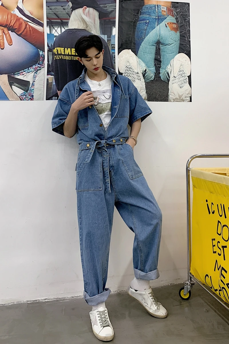 Fashion Wide leg Rompers Long jeans 