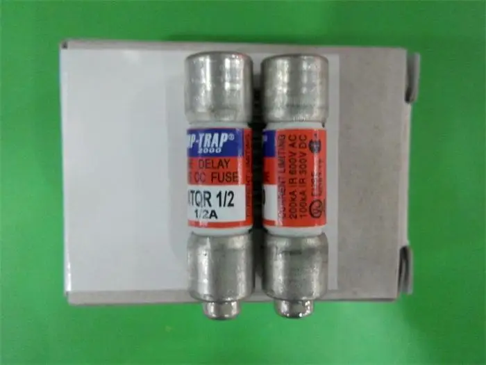 

Free shipping 5pcs ATQR 1/2 AMP TRAP 10X38 faray ceramic fuse 0.5AMersen delay