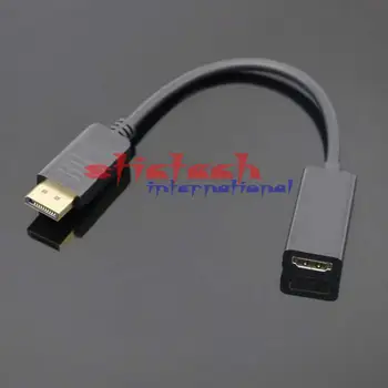 

by dhl or ems 200pcs New Black for Laptop PC Male To Female DP to HDMI Cable Display Port to HDMI Adapter Converter