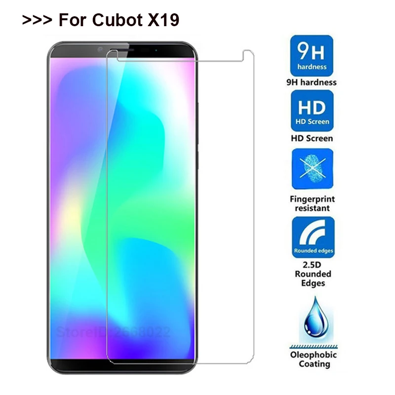 Закаленное стекло для смартфона Cubot X19 защита экрана 9H Взрывозащищенная защитная