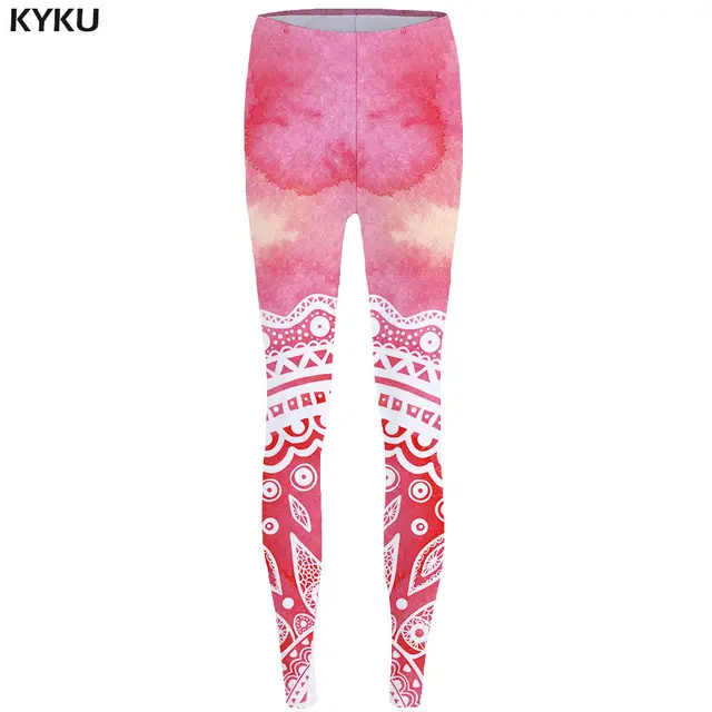 Buy KYKU Brand Expression Leggings Smiling Face