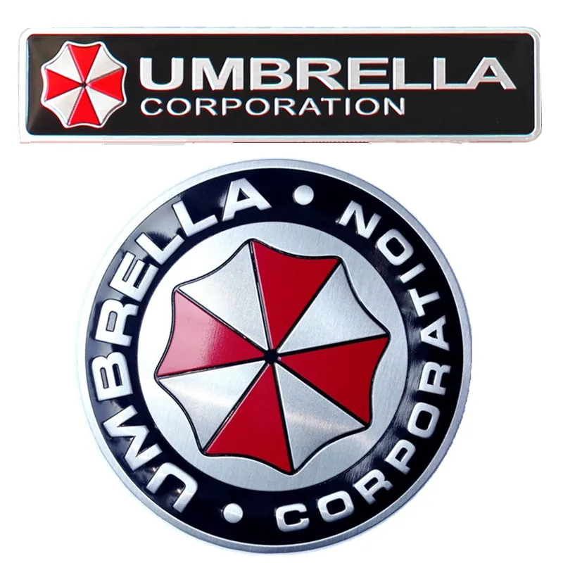 Umbrella Corporation Resident Evil 3D Car Stickers Aluminum 3M Sticker