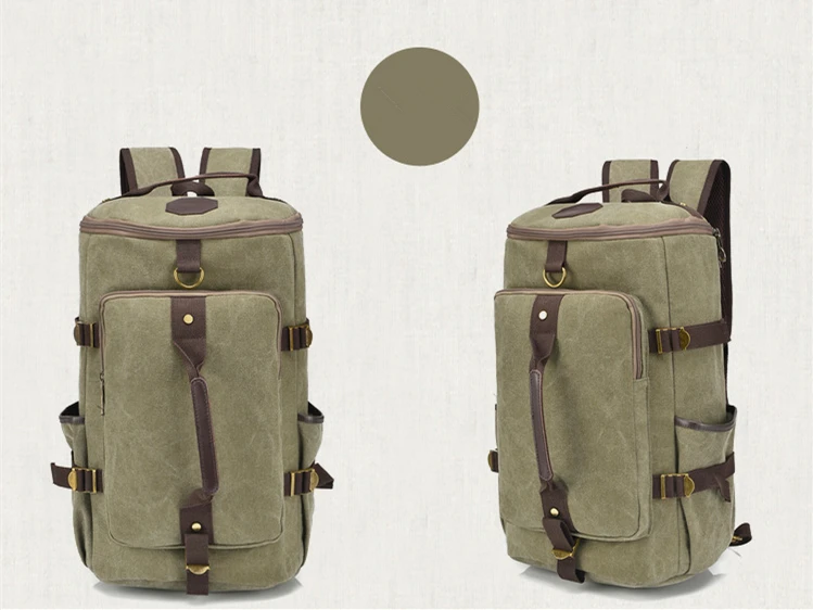 MCO большой ёмкость Путешествия Рюкзак Для для мужчин ретро непромокаемые холст ноутбук Bagpack выходные Duffle сумки большой мужской