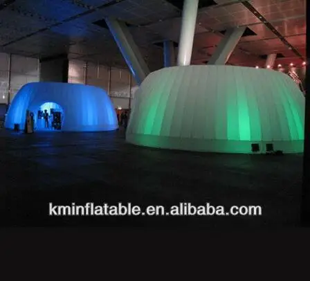 Free shipping LED inflatable dome tent inflatable display tent with LED light inflatable trade show tent inflatable tent room 2