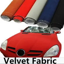 135*50 см украшения DIY авто мотоцикл Стиль Стикеры бархатной ткани подкладке/вне автомобиля изменить Цвет фильм
