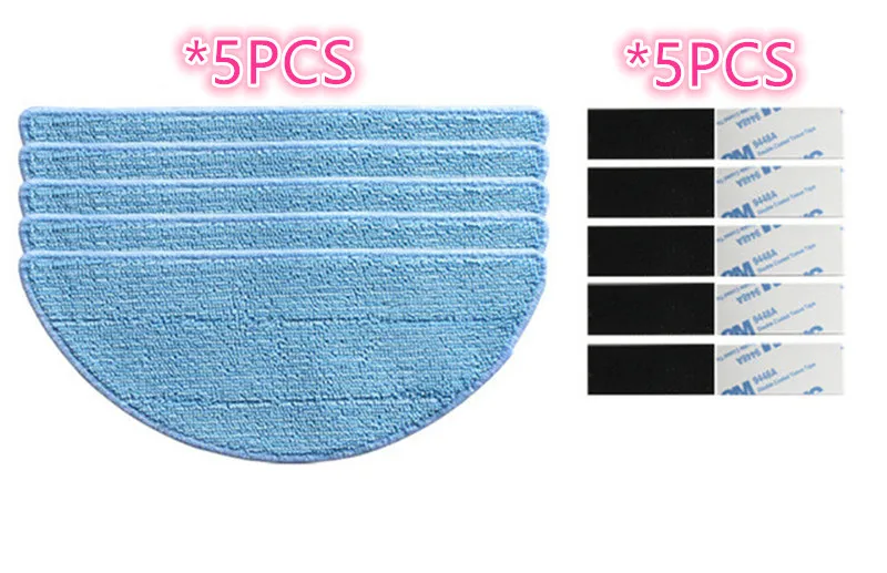 

5*Mop Cloth+5*magic paste for ilife V50 vacuum cleaner parts