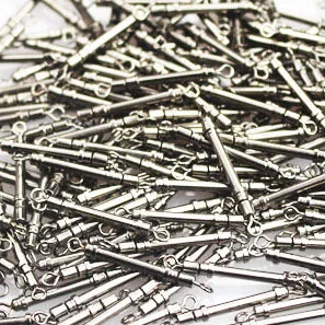 

Lead base fishing10pcs fishing Rolling Swivel with safty snap Connector Fishing Swivel Terminal fishing tackle