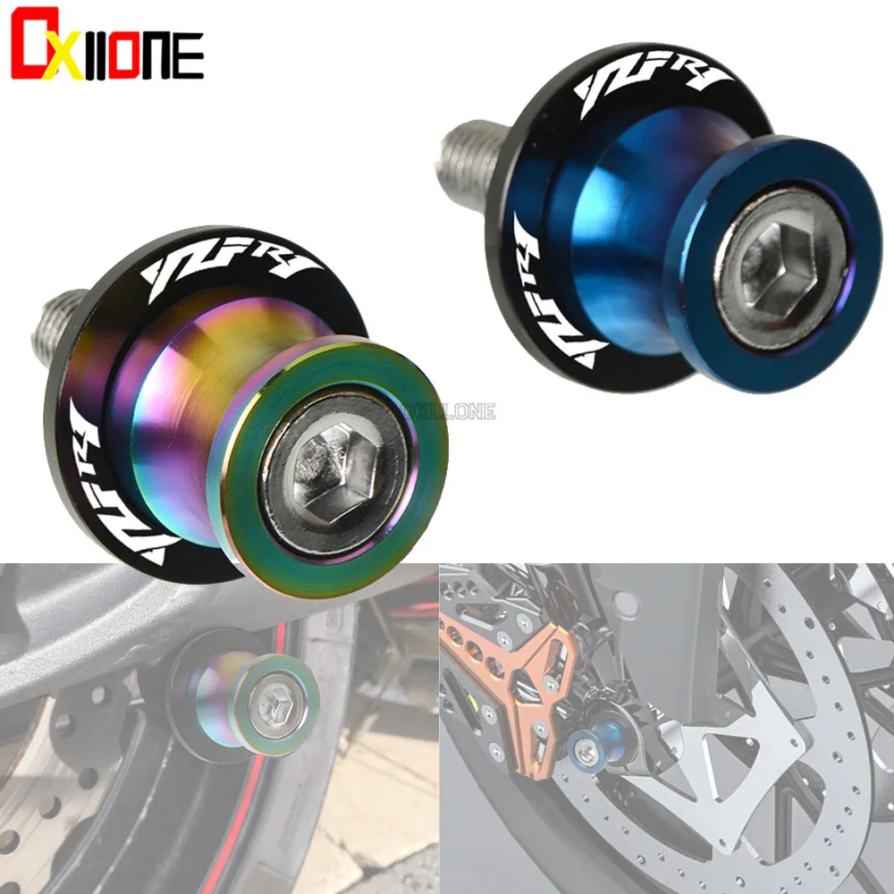 

Wingarm Spool sliders stand screws For Yamaha YZF R1 yzf-R1 YZFR1 1998 - 2016 2012 2013 2014 2015 6mm swing arm Spools Sliders