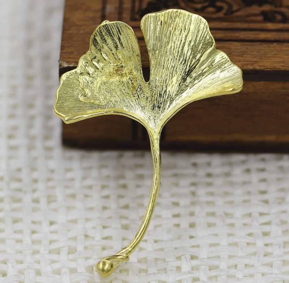 

Vintage Ginkgo Leaf Calla Lily Flower Pendant Charms Connectors DIY Jewelry Findings Settings Crafts Brass Metal Die Casting