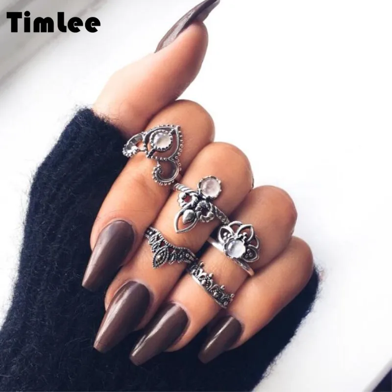 Timlee R041Free доставка стиль Новинка в стиле ретро виде короны цветка лотоса горный
