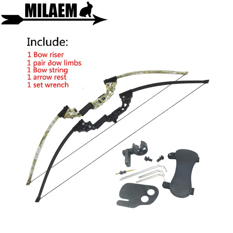 

1Set 51inch 40lbs Archery Recurve Bow Bowfishing Takedown Aluminum Alloy CNC Bow Riser Straight Bow Hunting Shooting Accessories