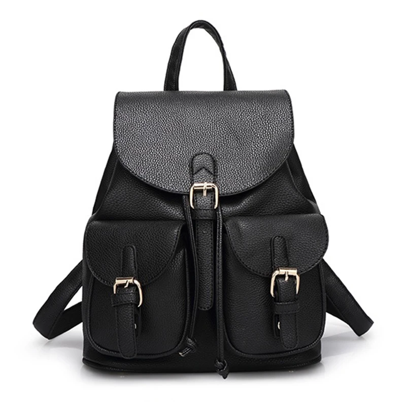 

Women's backpack fashion embossed backpacks for girls 2017 casual new style pu leather school bags famous designer backpack