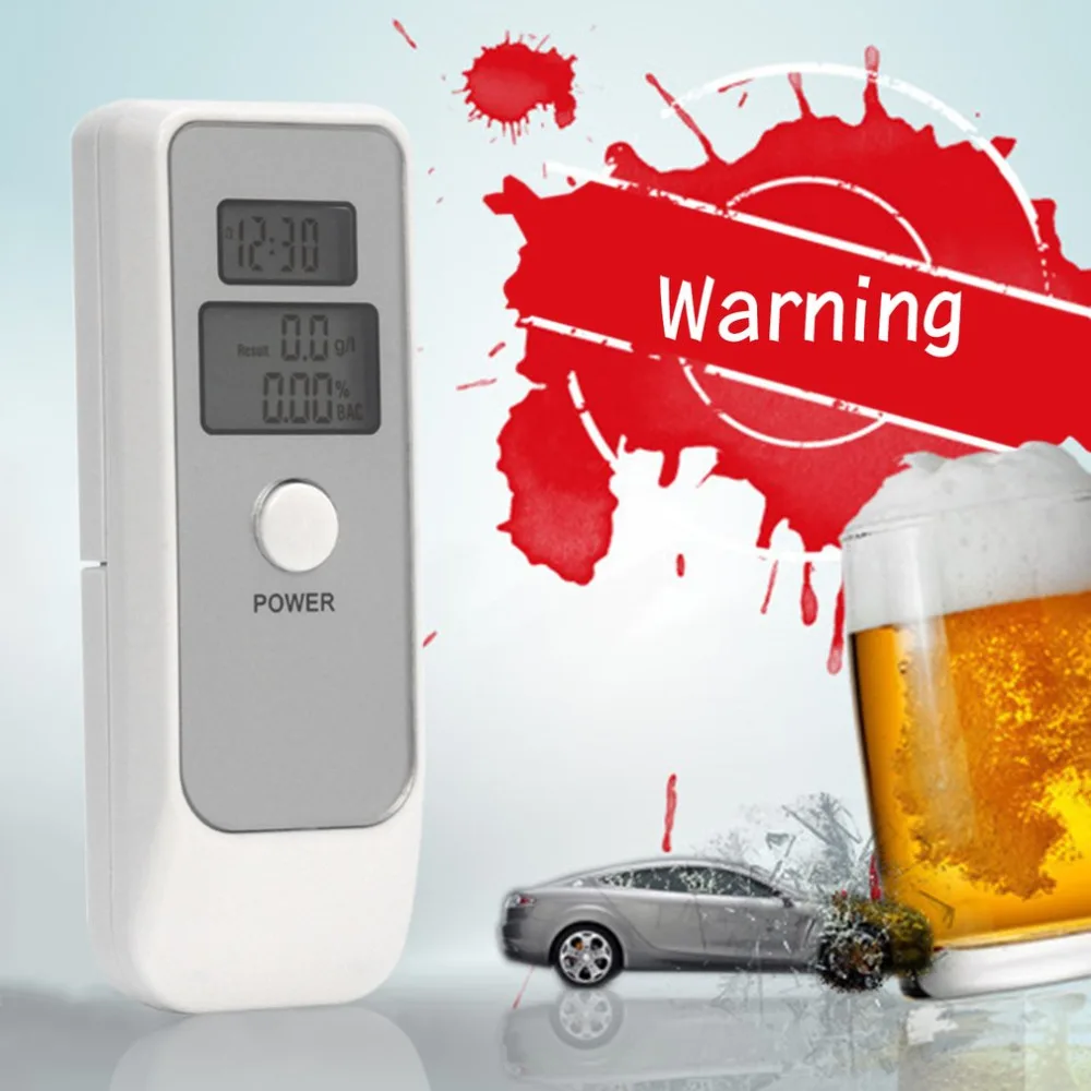 Handheld Alcohol Tester Dual LCD Digital Portable Alcotester Breathalyzer Drunk Driving Inspection Detector Business Gift