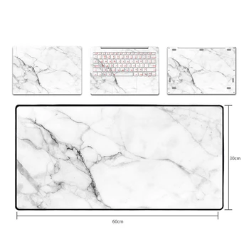 

2 in 1 Marble Laptop Skin for Xiaomi Notebook Mi Air 12 13 Pro 15.6 Laptop Sticker Cover for Gaming Notebook 15.6+Mousepad Mat