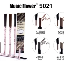 Music Flower двойной карандаш для бровей, карандаш для бровей, водонепроницаемый и с защитой от пота