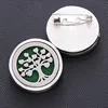 Stainless Steel Tree of life Perfume Aroma Diffuser Essential Oil Diffuser Aromatherapy Locket Brooches with 1pcs Pad ► Photo 3/6