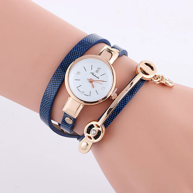 Ultra thin Fashion Women Rubber Band Bracelet Watches Stainless Steel