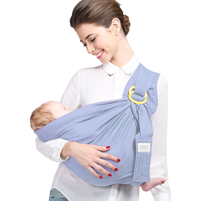 Kiskis-écharpe d'été pour nouveau-né | Bandoulière, bandeau frontal, câlinant, visage à face, support latéral, porte-bébé multifonctionnel