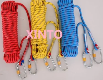 

12MM-16MM 30M-50M 1200-3600KG, 2pcs alloy steel hook, Outdoor safety belt mountaineering climbing cable harn rigging hardware