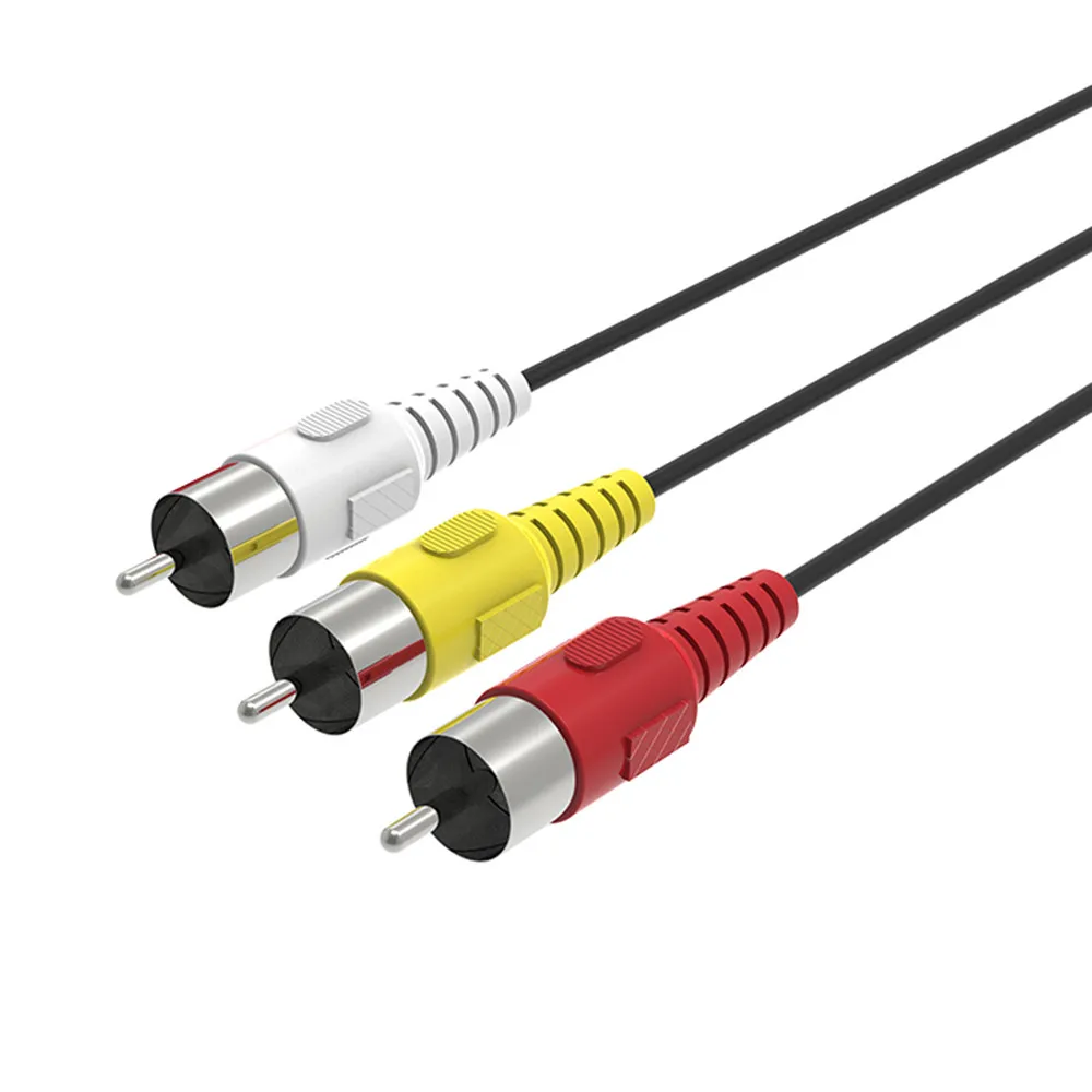 

Audio Video AV Cable Cord Adapter 5 FT 1.5m Triple RCA to 3 RCA Composite Audio Video AV Cable Cord Adapter