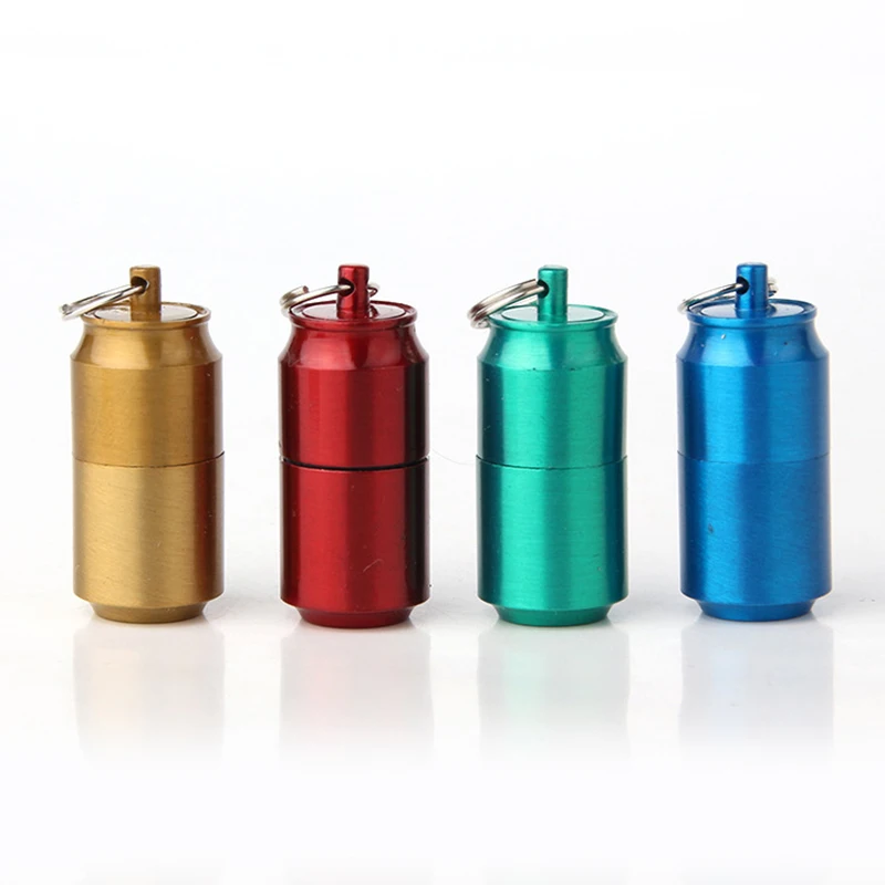 

Pocket Mini Gasoline Lighter Key Chain Capsule Compact Kerosene LighterInflated Keychain Oil Lighter Grinding Wheel Lighter