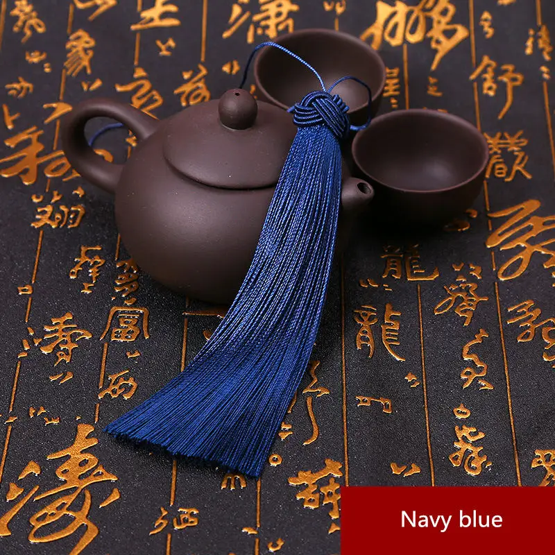 Navy blue 2 шт. многоцветная полиэфирная большая Кепка «ананас» кисточка DIY ремесло принадлежности занавес одежды Швейные аксессуары Подвеска для ювелирных изделий - Цвет: Navy blue
