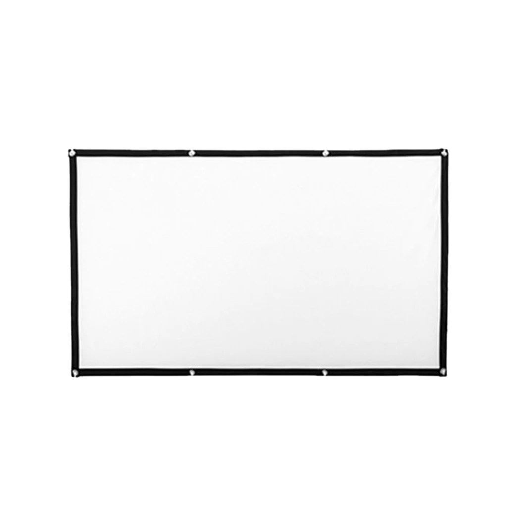 Soft Projector Screen Film Home Cinema Movie Screen Projection 100%polyester material folding packaging small size HD projection