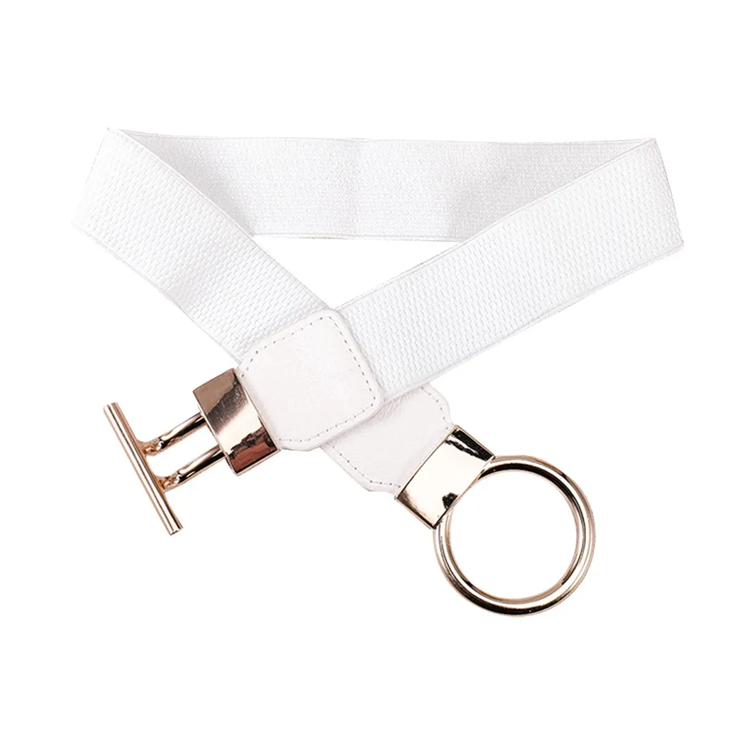 Women Corset Belt Elastic Fashion Rope Waistband Belt Girl Dress Belt Cinturones Para Mujer - Цвет: Белый