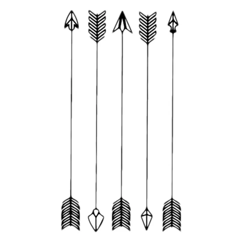 2019 Hot Sales Arrow Temporary Tattoos Weatherproof Beauty attoo Stickers S1