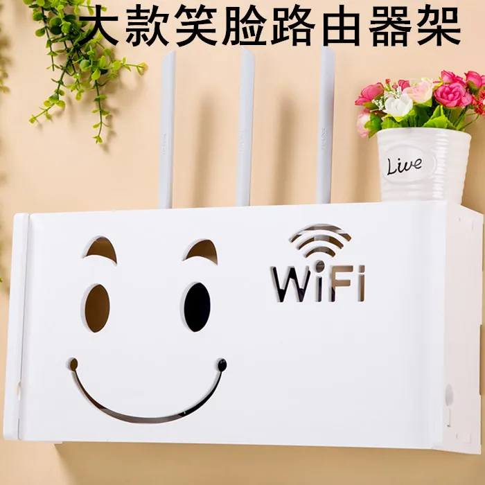 Беспроводной Wi Fi роутер коробка для хранения Настенный кронштейн декора