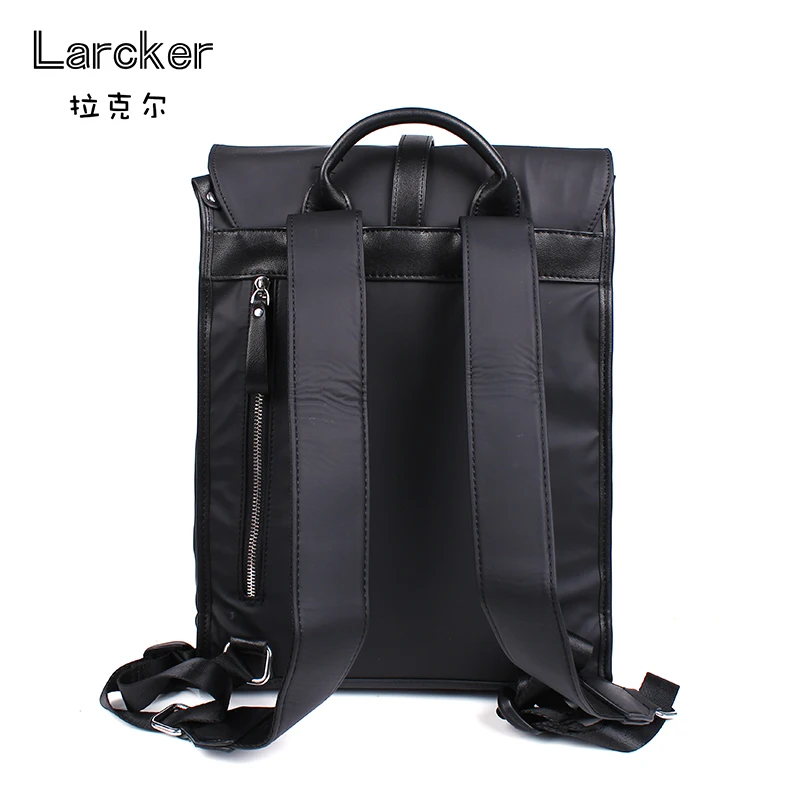Рюкзак мужской нейлоновый с ремнем из ПУ кожи в стиле пэчворк|nylon backpack|backpack