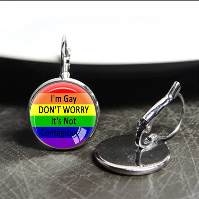 New products LGBT Gay Pride Earrings Gay Wedding Earrings Gay Wedding