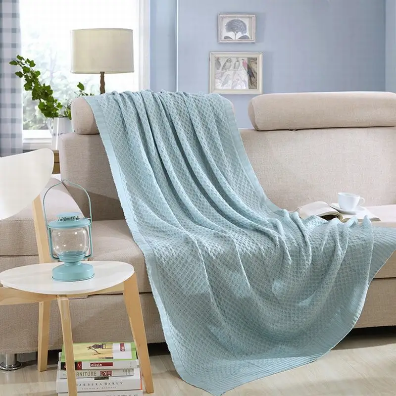 

Cashmere Imitation Acrylic Hollowed Spring Autumn Europe Modern Home Sofa Bed Cover Travel Wearable Knitted Thread Blanket