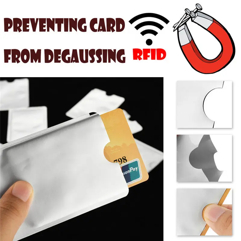 10PC Credit Card Box Anti-degaussing Automatic Pop-up Bank Card Package tarjetero porte carte bancaire porte carte 40MA1815