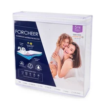 Forcheer, cubierta de colchón, almohadilla de colchón impermeable, cubierta de cama antipolvo, cubierta de cama con elástico