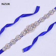 

Gold Rhinestones Bridal Belt Pearls Crystal Bridal BeltElegant Jeweled Bridal Sash For Wedding Dresses