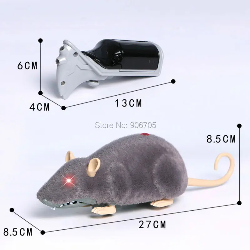 Инфракрасный пульт дистанционного управления, мышь, 11 дюймов, 2CH, пульт дистанционного управления, имитация плюшевой мыши, мыши, детские игрушки, подарок для кошки, собаки, горячая модель подарка